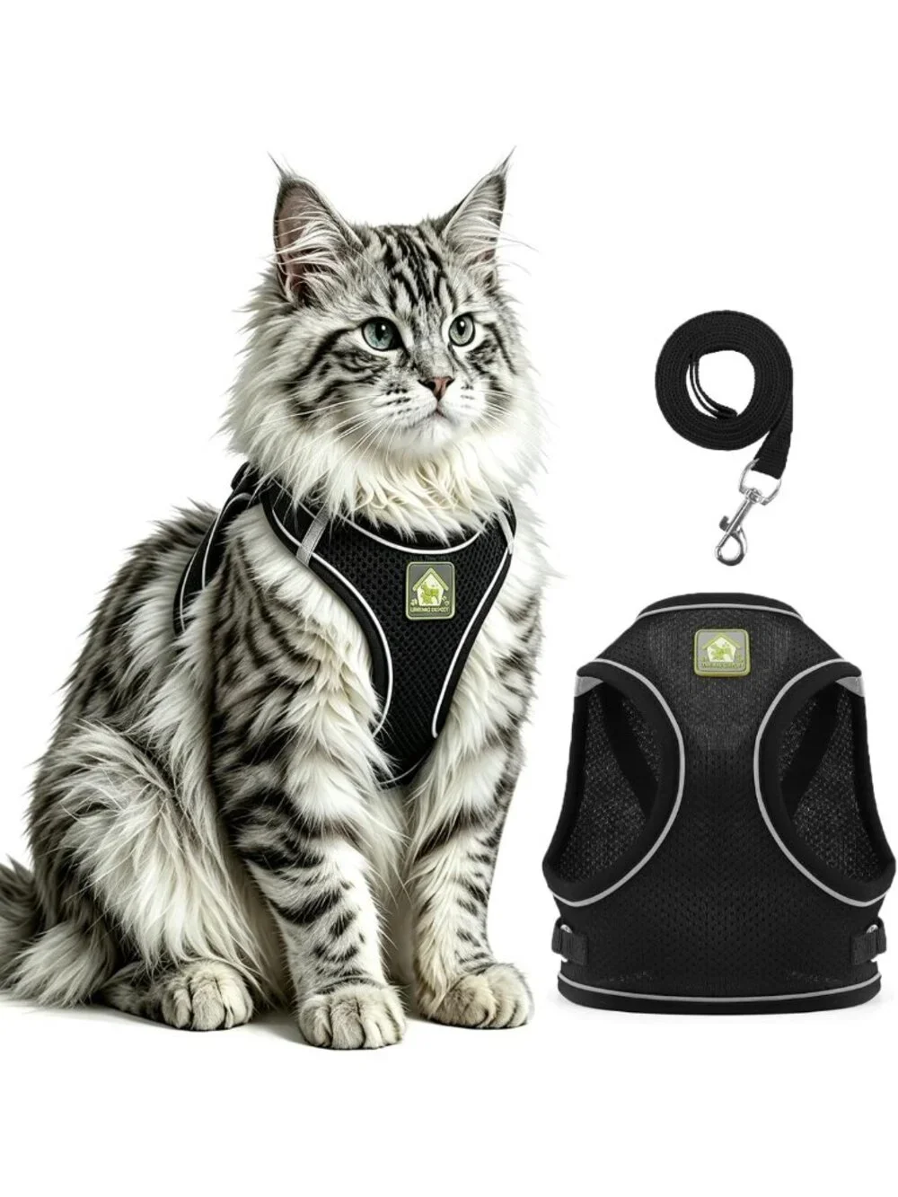 Escape Proof Cat Harness and Leash Set - Adjustable, Comfortable, No Slip